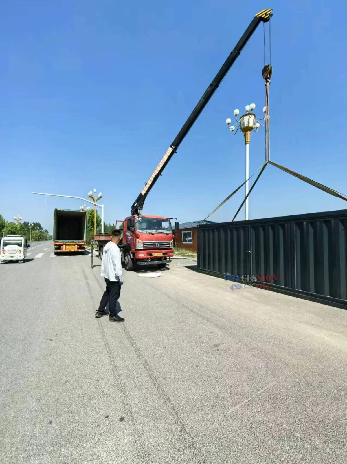 Container cafe shipped to USA(图1)