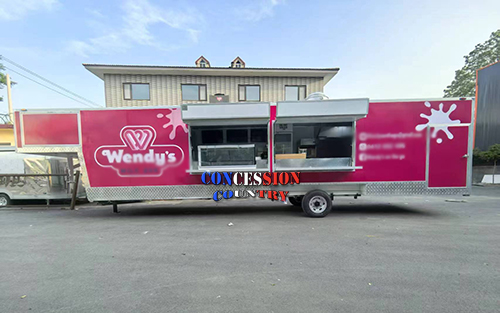 Goose neck food trailer