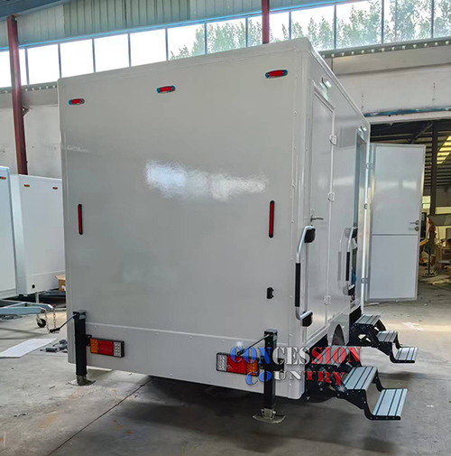 2 stalls restroom trailer 