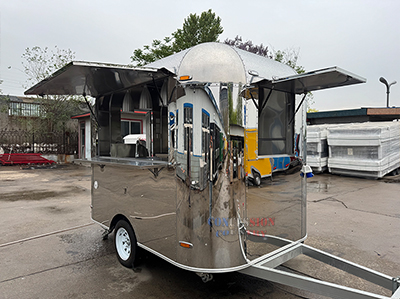Stainless steel airstream food trailer(图2)