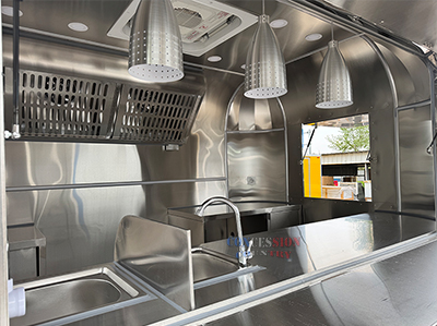 Stainless steel airstream food trailer(图3)