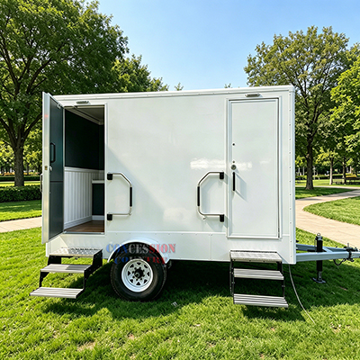 2 stall toilet trailer