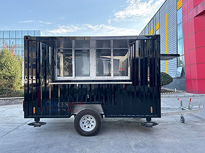 Shipping container food trailer